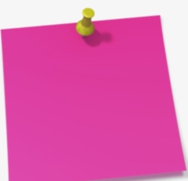 Transparent Thumbtack Png - Post Note Pink Png, Png Download - kindpng